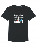 Curier Barză, aveți un colet.  Tricou mânecă scurtă guler larg Bărbat Skater