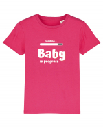 Loading baby in progress. (alb)  Tricou mânecă scurtă  Copii Mini Creator