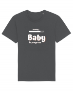 Loading baby in progress. (alb)  Tricou mânecă scurtă Unisex Rocker