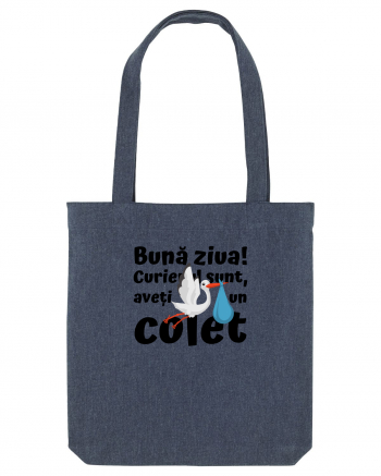 Curier Barză, aveți un colet. (negru)  Midnight Blue