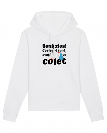 Curier Barză, aveți un colet. (negru)  White