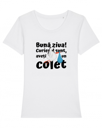 Curier Barză, aveți un colet. (negru)  White