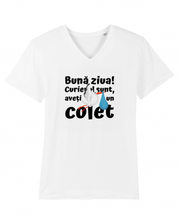 Curier Barză, aveți un colet. (negru)  White