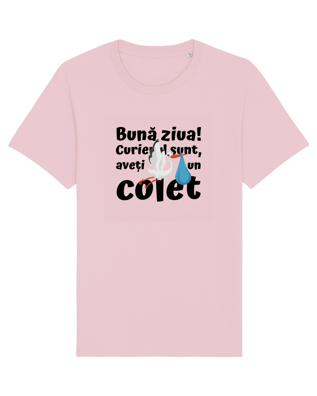 Tricou mânecă scurtă Unisex Rocker Cotton Pink