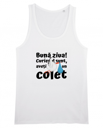 Curier Barză, aveți un colet. (negru)  White