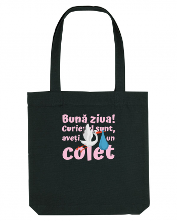 Curier Barză, aveți un colet. (roz, fetiță)  Black