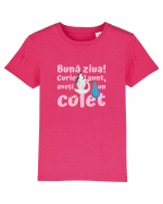 Curier Barză, aveți un colet. (roz, fetiță)  Tricou mânecă scurtă  Copii Mini Creator