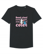 Curier Barză, aveți un colet. (roz, fetiță)  Tricou mânecă scurtă guler larg Bărbat Skater