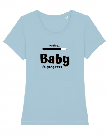 Loading baby in progress. (negru)  Sky Blue