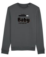 Loading baby in progress. (negru)  Bluză mânecă lungă Unisex Rise