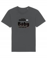 Loading baby in progress. (negru)  Tricou mânecă scurtă Unisex Rocker