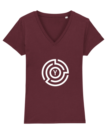 yoga abstract Burgundy