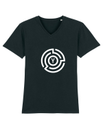 yoga abstract Tricou mânecă scurtă guler V Bărbat Presenter
