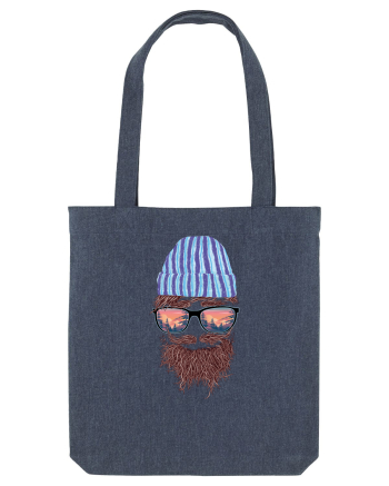 No Face Mountain Hipster Midnight Blue