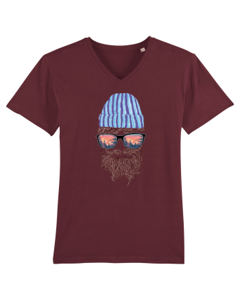 No Face Mountain Hipster Burgundy