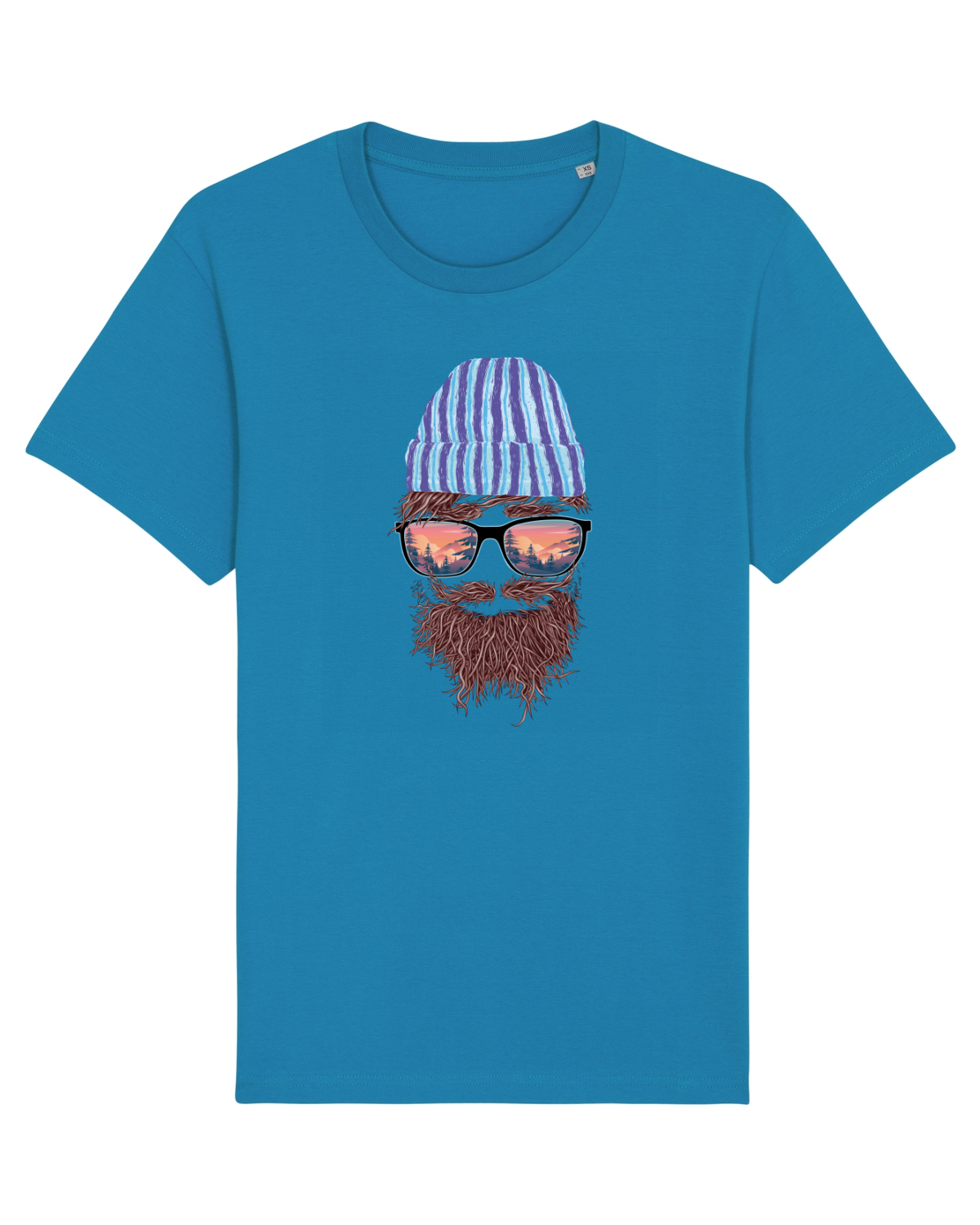 Tricou mânecă scurtă Unisex Rocker Azur