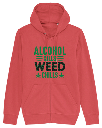 Alcohol Kills Weed Chills Carmine Red