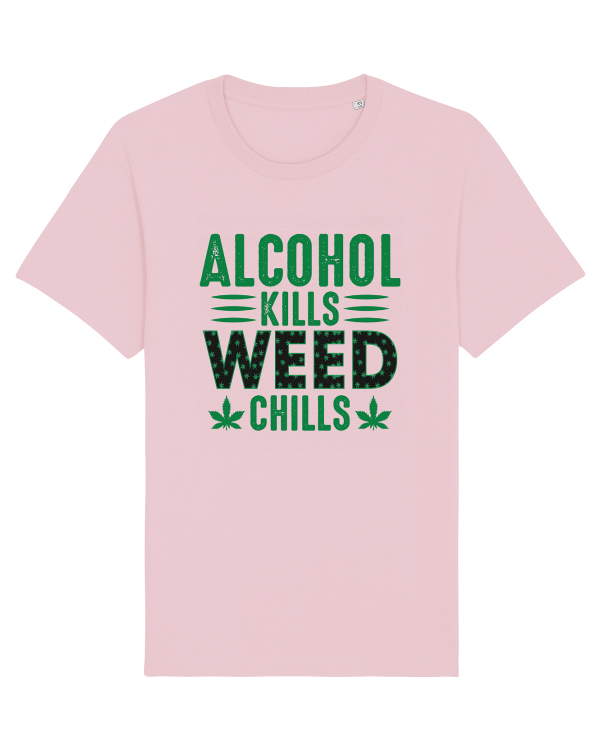 Tricou mânecă scurtă Unisex Rocker Cotton Pink