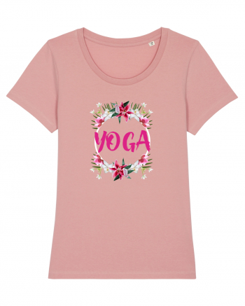 yoga floral design Canyon Pink