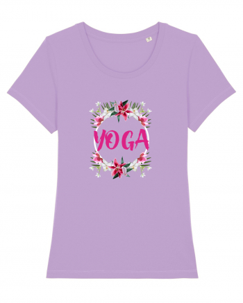yoga floral design Lavender Dawn