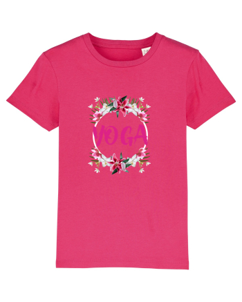 yoga floral design Raspberry
