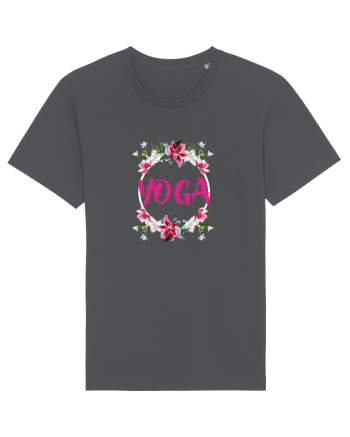 yoga floral design Anthracite