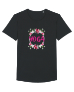 yoga floral design Tricou mânecă scurtă guler larg Bărbat Skater