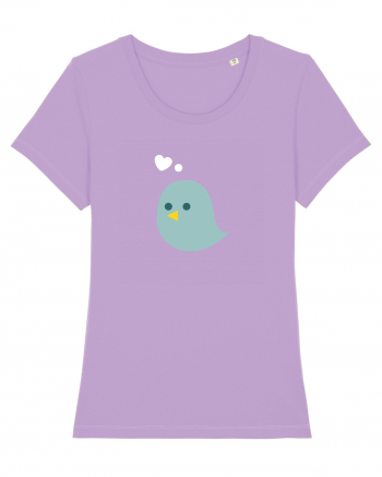 Tricou de cuplu (pasăre verde)  Lavender Dawn