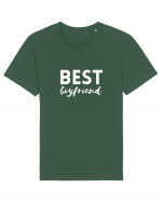 Best boyfriend. (alb)  Tricou mânecă scurtă Unisex Rocker