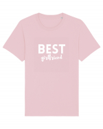 Best girlfriend. (alb)  Tricou mânecă scurtă Unisex Rocker