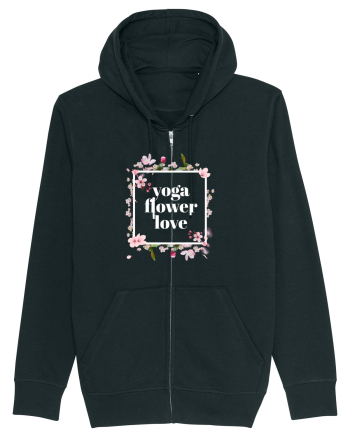 yoga floral design 10 Black