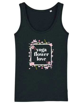 yoga floral design 10 Black