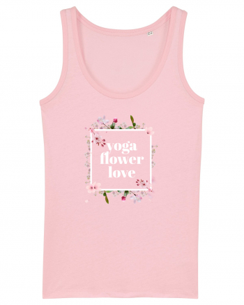 yoga floral design 10 Cotton Pink