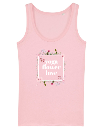 yoga floral design 10 Cotton Pink