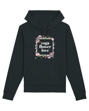 yoga floral design 10 Black