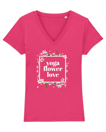 yoga floral design 10 Raspberry