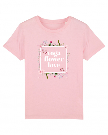 yoga floral design 10 Cotton Pink