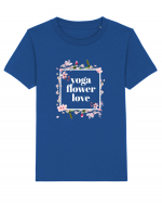 yoga floral design 10 Tricou mânecă scurtă  Copii Mini Creator
