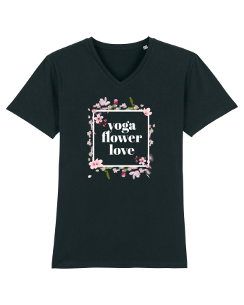 yoga floral design 10 Black