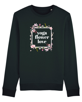 yoga floral design 10 Black