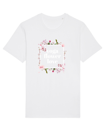 yoga floral design 10 White