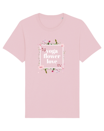 yoga floral design 10 Cotton Pink