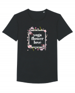 yoga floral design 10 Tricou mânecă scurtă guler larg Bărbat Skater