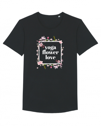 yoga floral design 10 Black