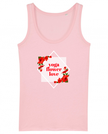yoga floral design11 Cotton Pink