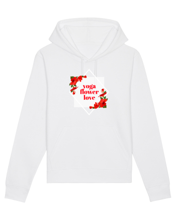 yoga floral design11 White