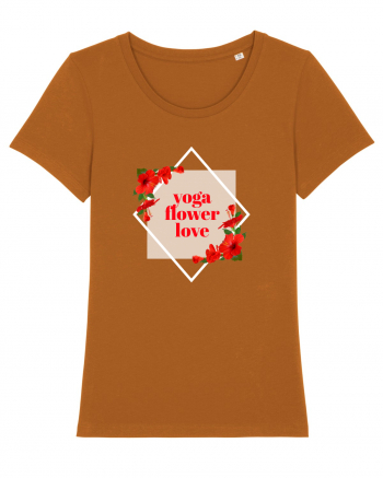 yoga floral design11 Roasted Orange