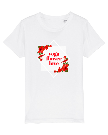yoga floral design11 White
