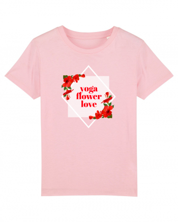 yoga floral design11 Cotton Pink