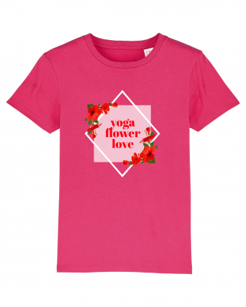 yoga floral design11 Raspberry
